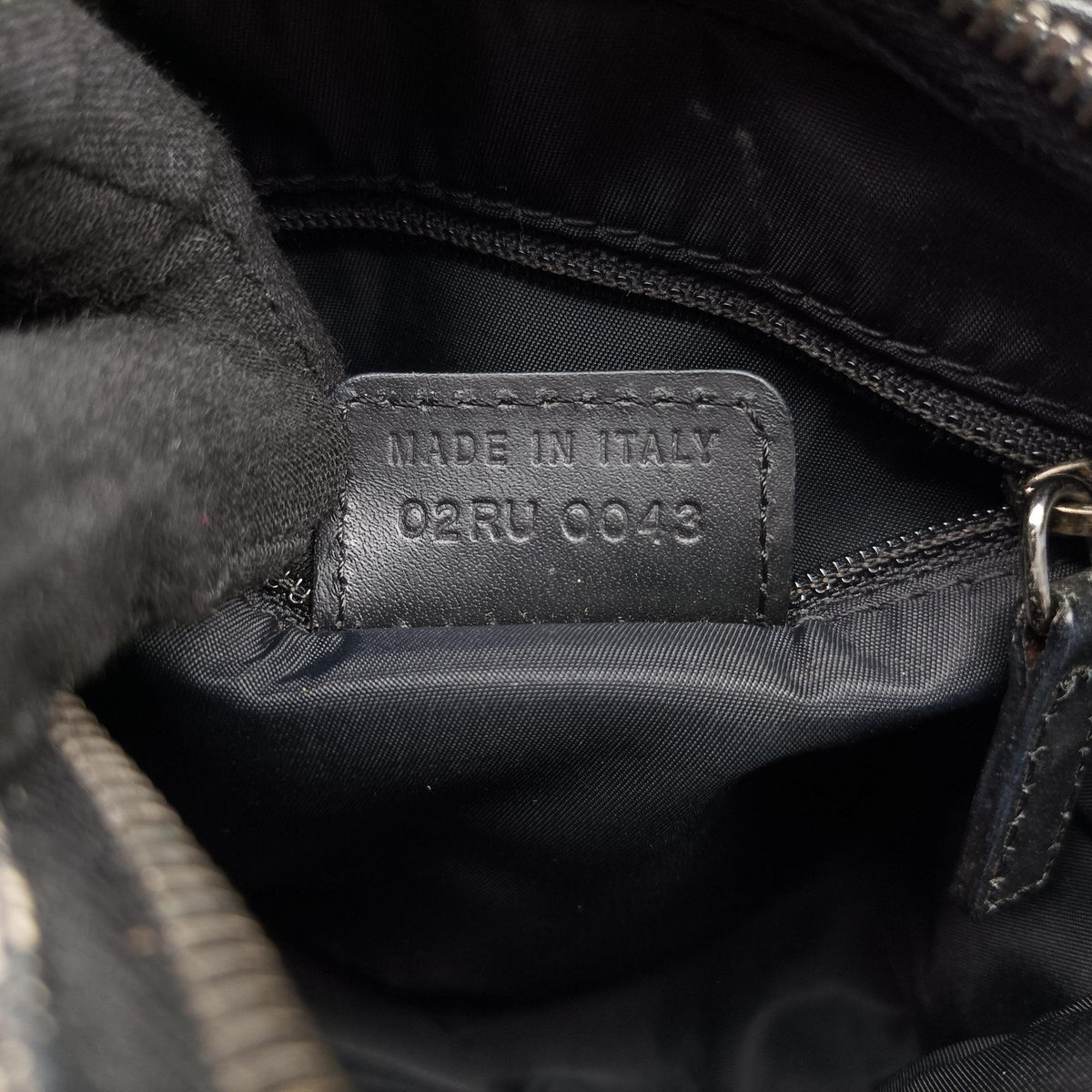 Pre-owned Christian Dior Trotter Black Jacquard×Leather  shoulderbag | stylenewstar