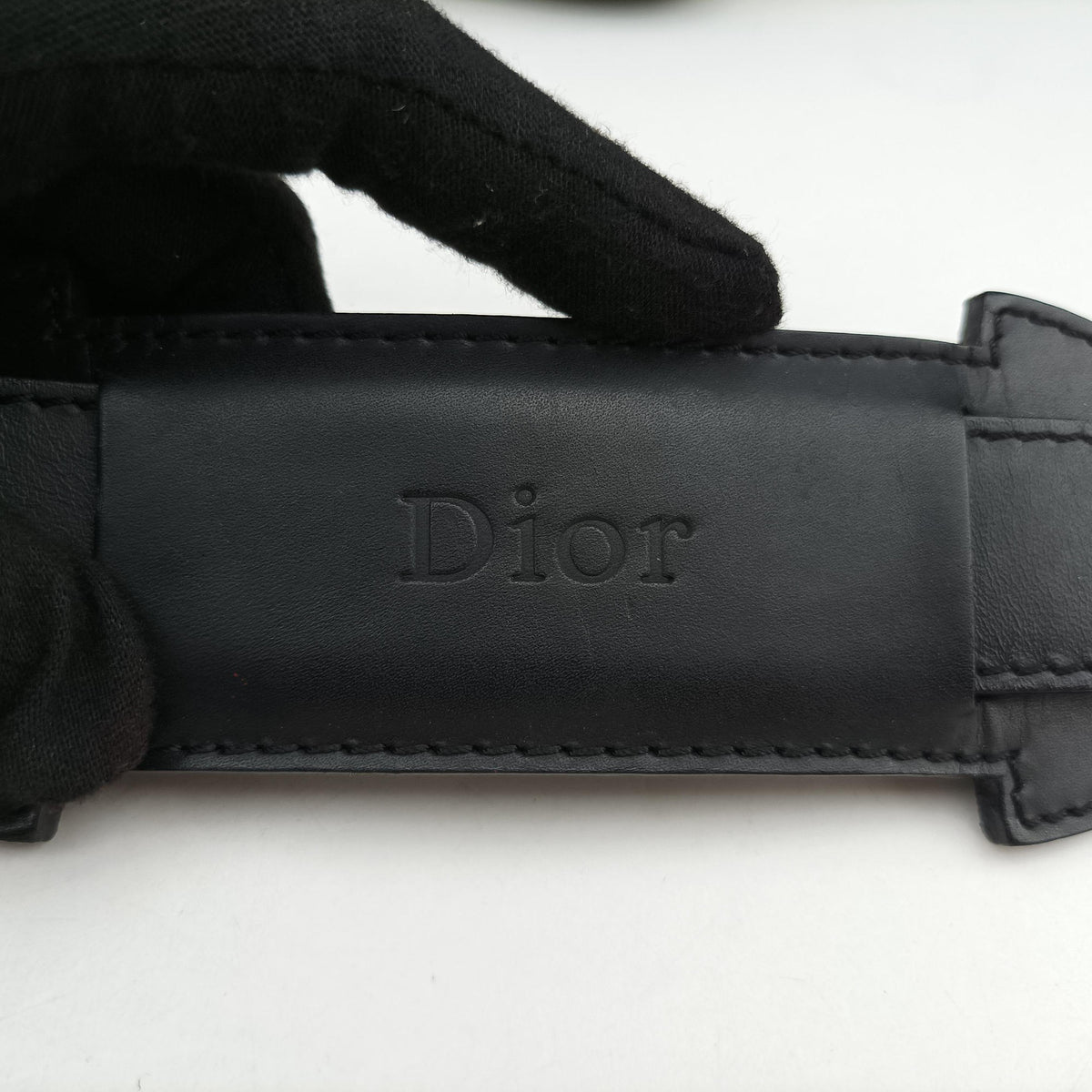 Pre-owned Christian Dior Trotter Black Jacquard×Leather  shoulderbag | stylenewstar