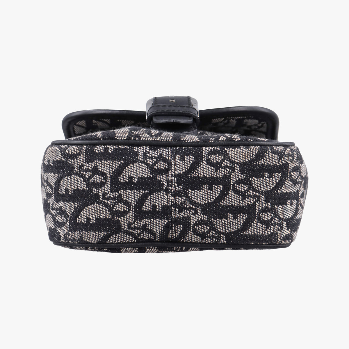 Pre-owned Christian Dior Trotter Black Jacquard×Leather  shoulderbag | stylenewstar