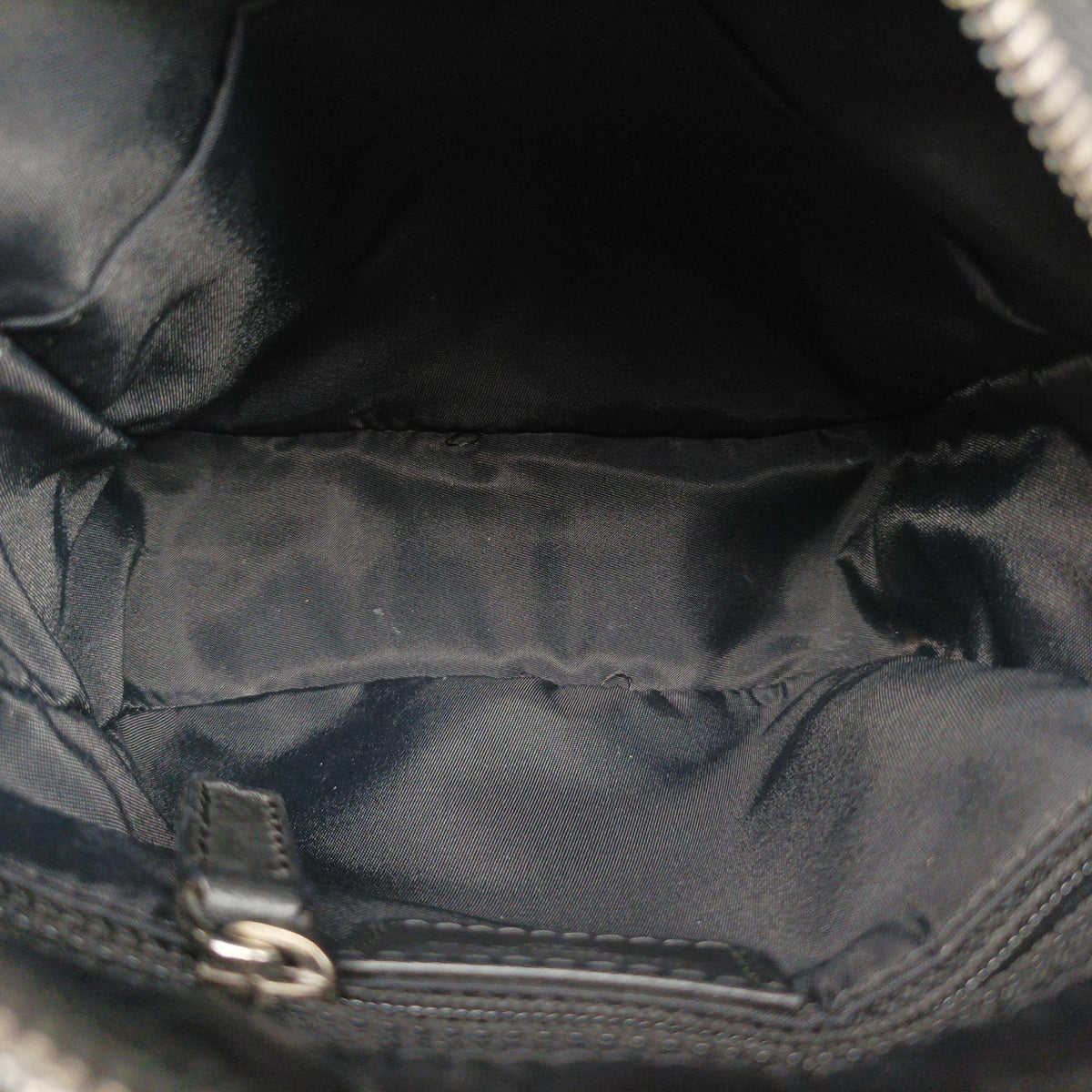 Pre-owned Christian Dior Trotter Black Jacquard×Leather  shoulderbag | stylenewstar