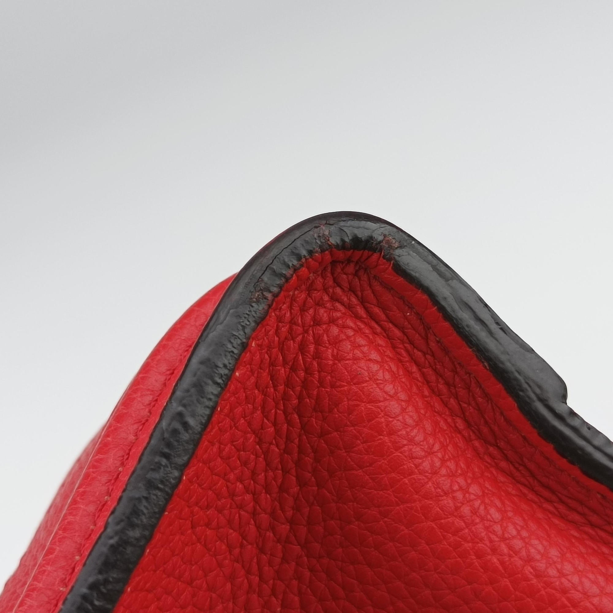 Pre-owned Celine luggage nano shopper Red Leather  shoulderbag | stylenewstar
