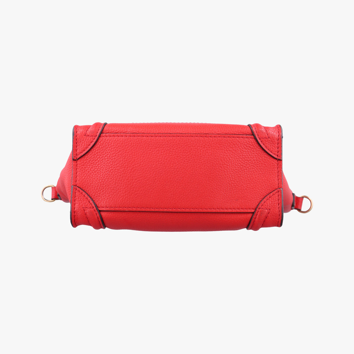 Pre-owned Celine luggage nano shopper Red Leather  shoulderbag | stylenewstar