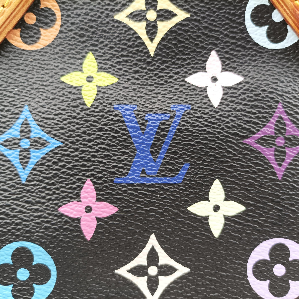 Secondhand Louis Vuitton AUDRA Noir Monogram Multicolor M40048 handbag | stylenewstar