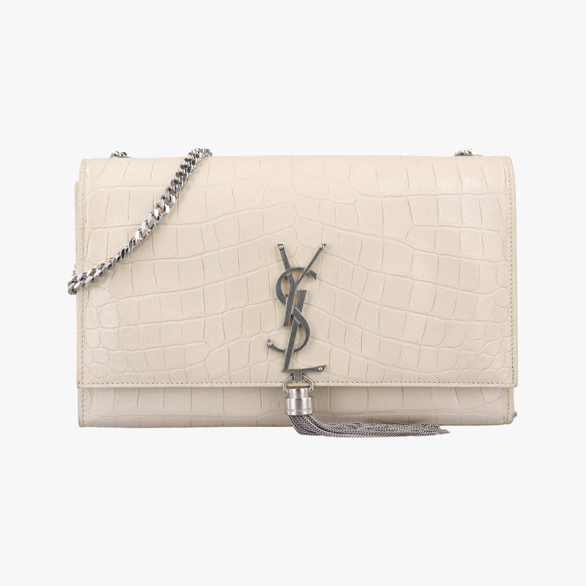 Pre-owned Yves Saint Laurent KATE Beige Leather 354119 shoulderbag | stylenewstar
