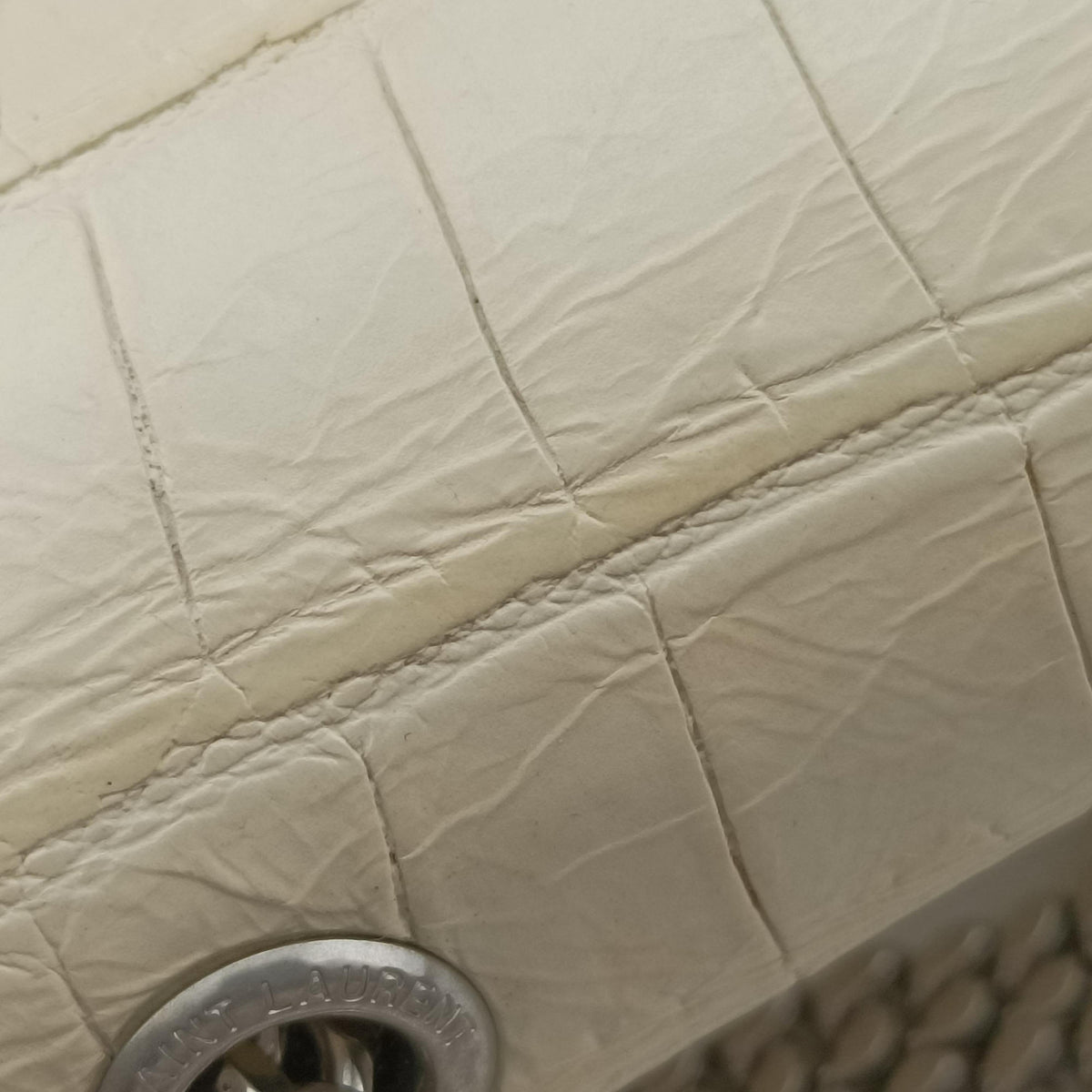 Pre-owned Yves Saint Laurent KATE Beige Leather 354119 shoulderbag | stylenewstar