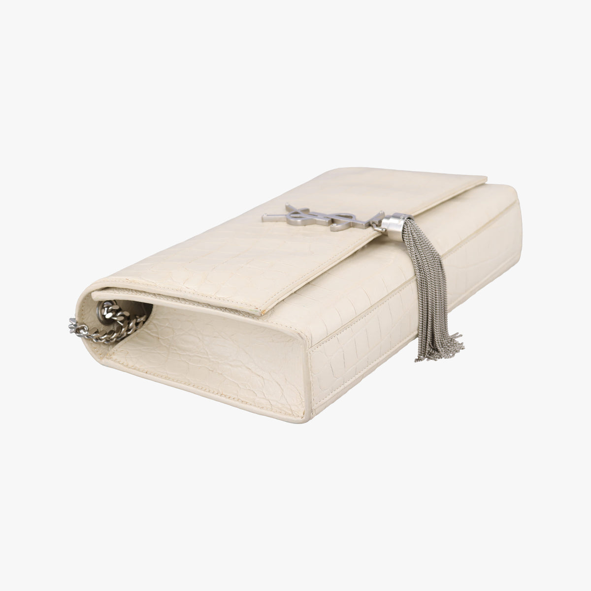 Pre-owned Yves Saint Laurent KATE Beige Leather 354119 shoulderbag | stylenewstar