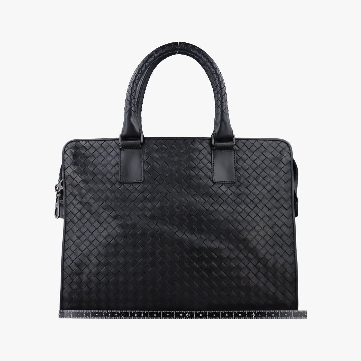 Pre-owned Bottega Veneta Intrecciato Black lambskin  handbag | stylenewstar