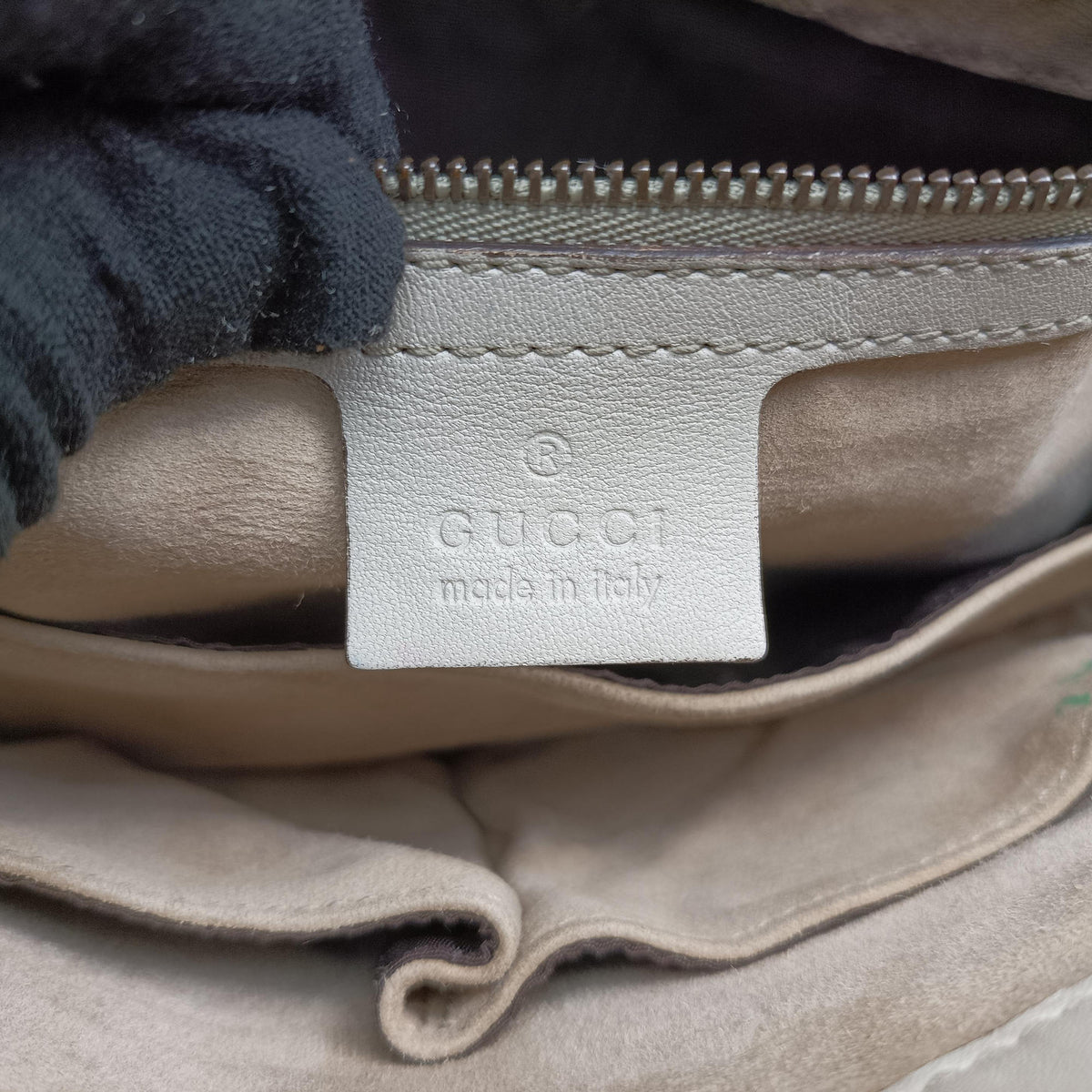 Pre-owned Gucci Bright Bit White×Gary Leather 317636 shoulderbag | stylenewstar