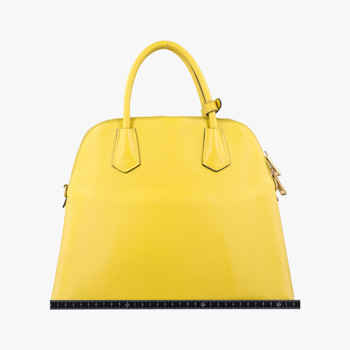 Secondhand Prada Cuir Top Handle Yellow SAFFIANO Leather BL0902 shoulderbag | stylenewstar