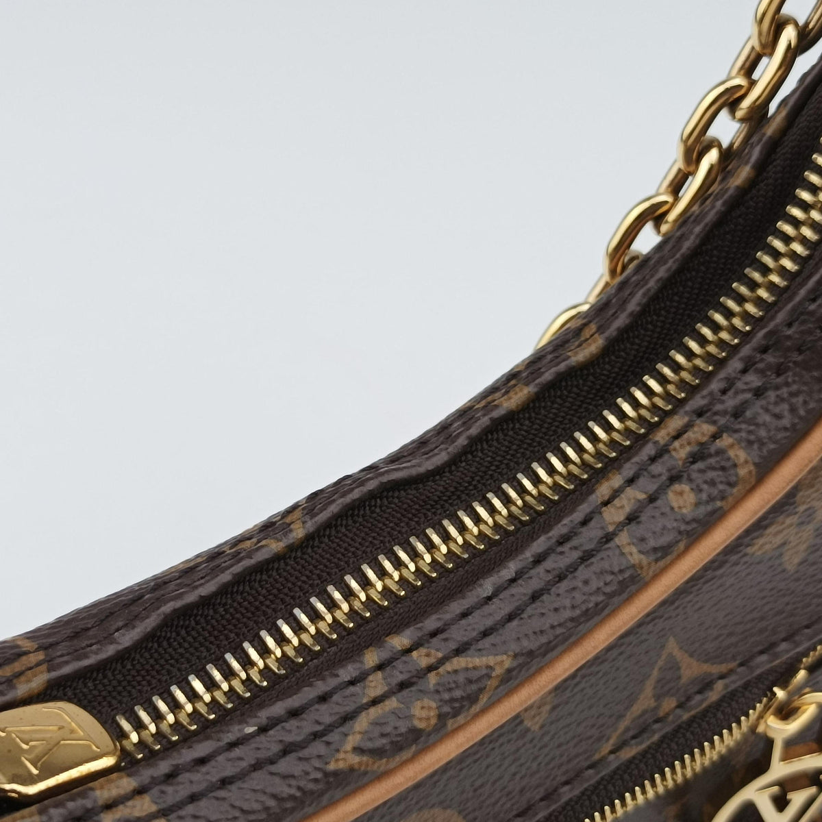 Pre-owned Louis Vuitton LOOP Brown×Beige Monogram Canvas M81098 shoulderbag | stylenewstar