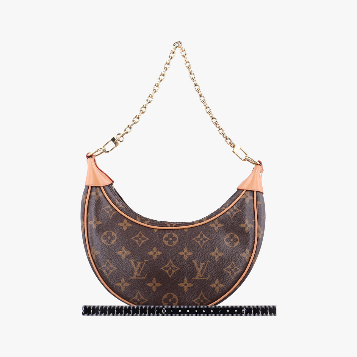 Pre-owned Louis Vuitton LOOP Brown×Beige Monogram Canvas M81098 shoulderbag | stylenewstar