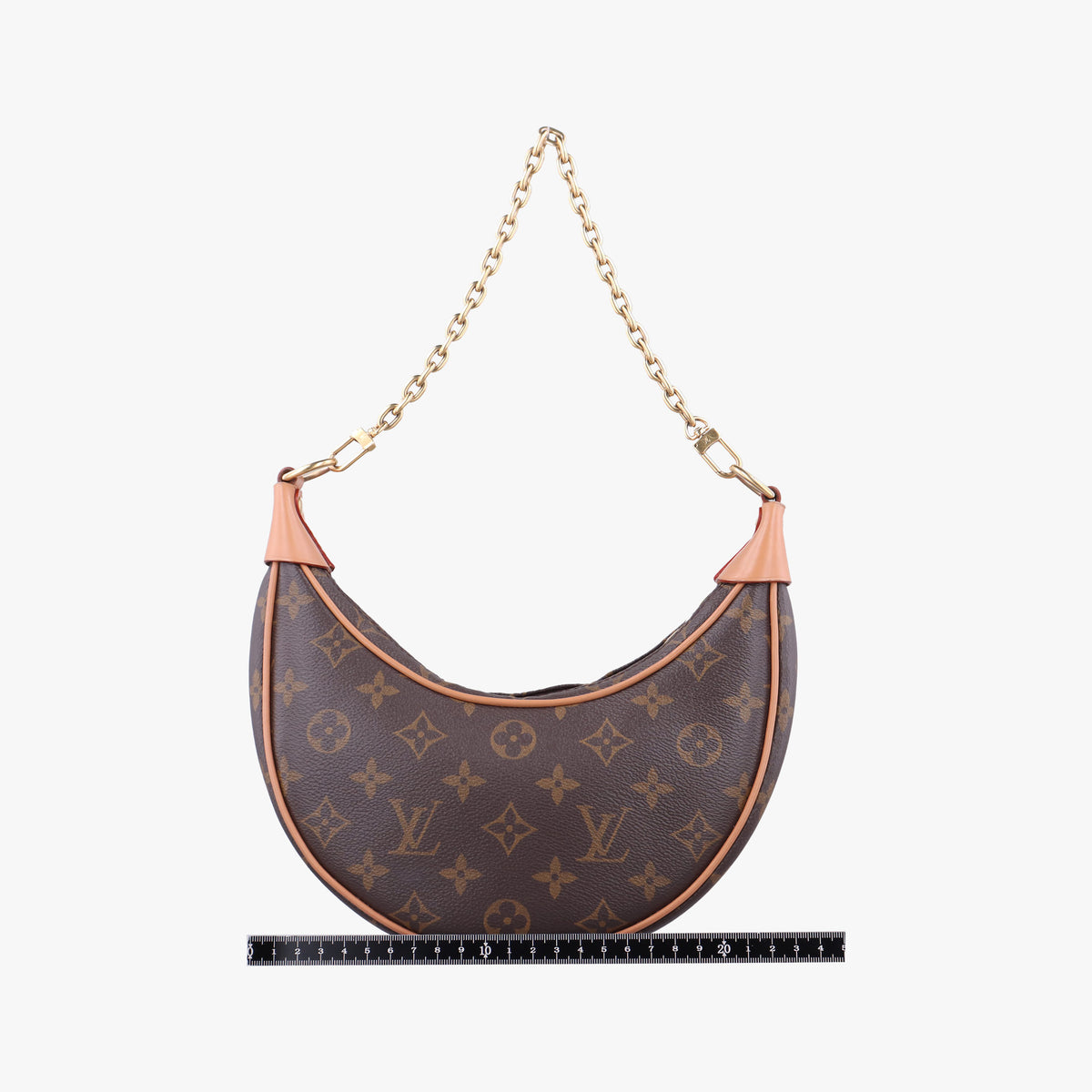 Pre-owned Louis Vuitton LOOP Brown×Beige Monogram Canvas M81098 shoulderbag | stylenewstar