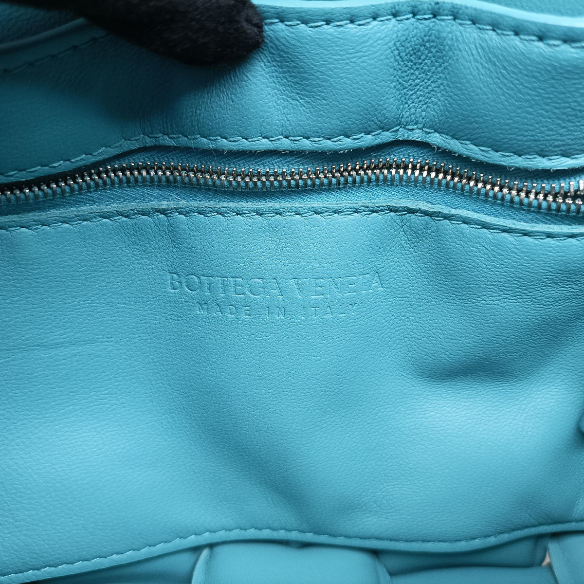 Pre-owned Bottega Veneta Padded Cassette Blue lambskin 591970 shoulderbag | stylenewstar