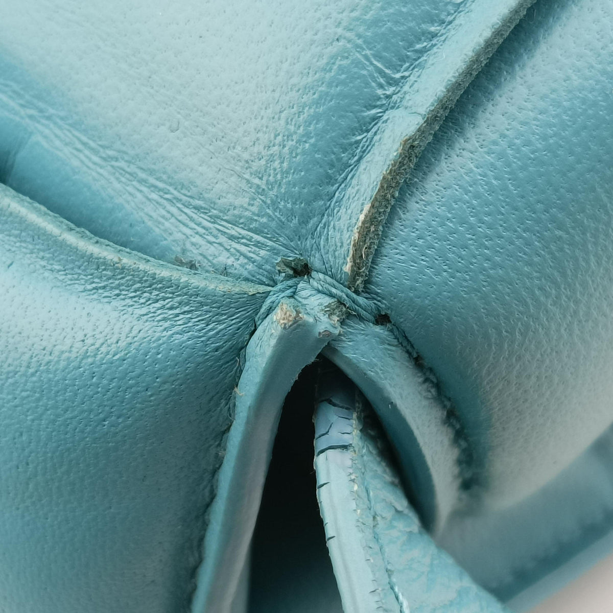 Pre-owned Bottega Veneta Padded Cassette Blue lambskin 591970 shoulderbag | stylenewstar