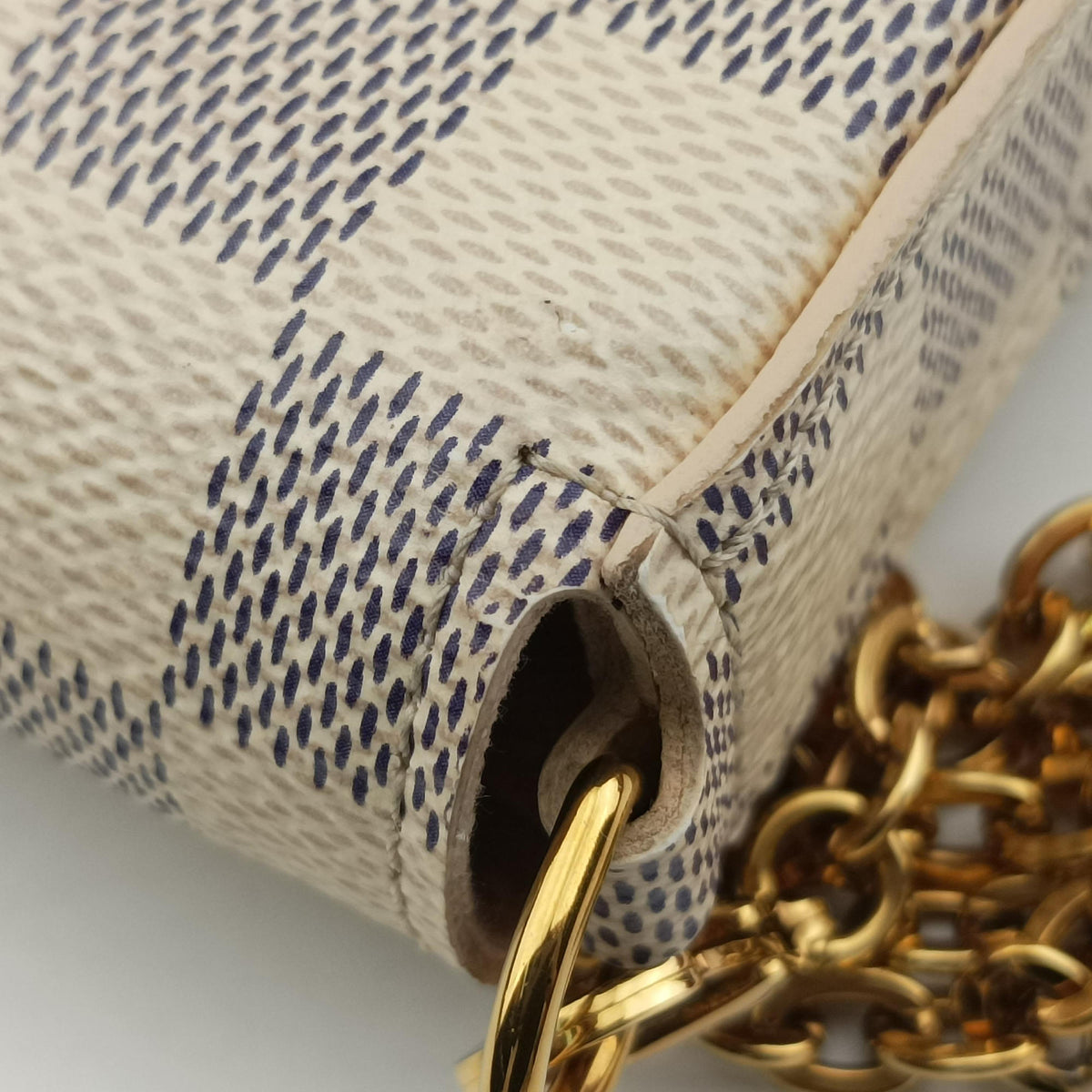 Pre-owned Louis Vuitton Pochette Felicie AZUR Damier Canvas N63106 shoulderbag | stylenewstar