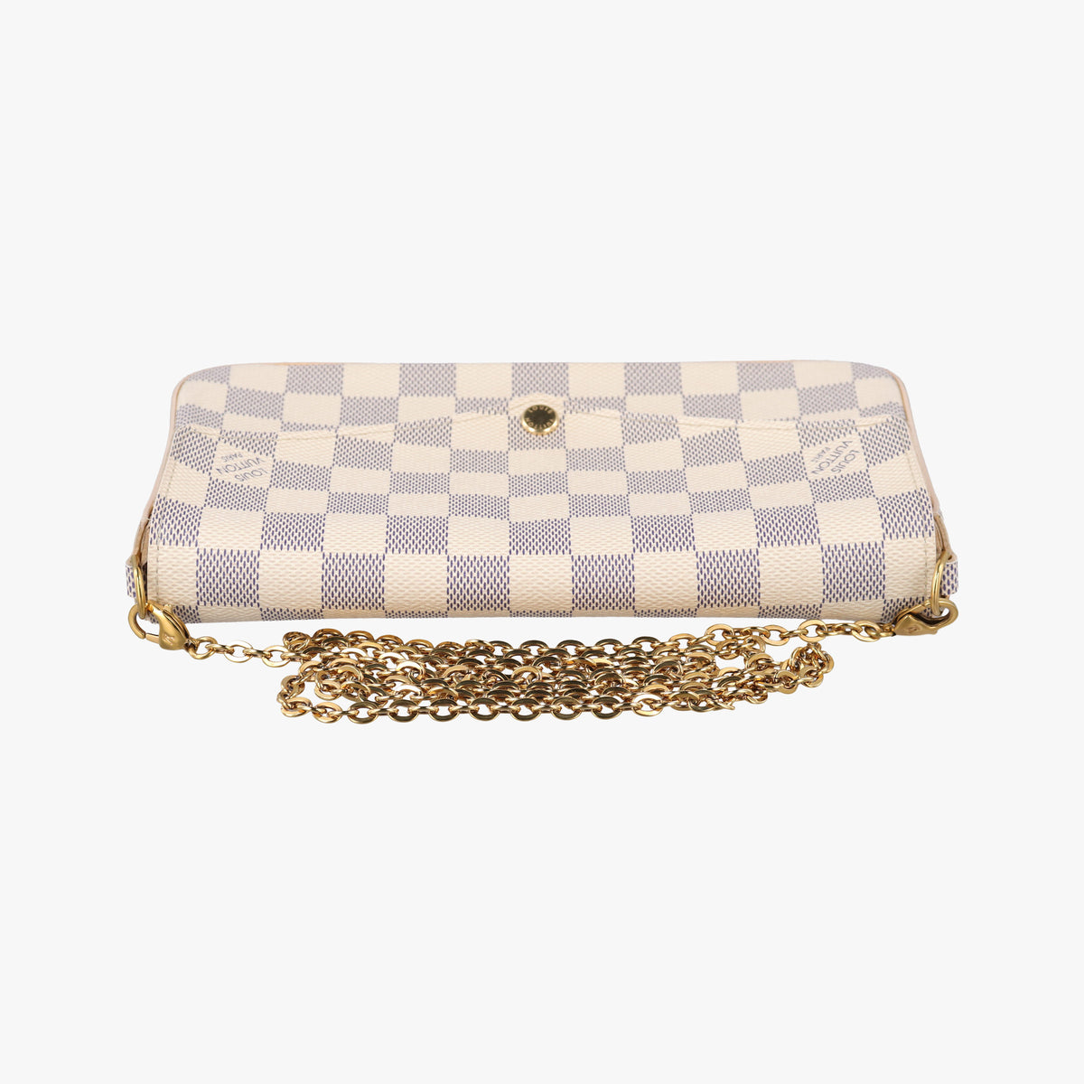 Pre-owned Louis Vuitton Pochette Felicie AZUR Damier Canvas N63106 shoulderbag | stylenewstar
