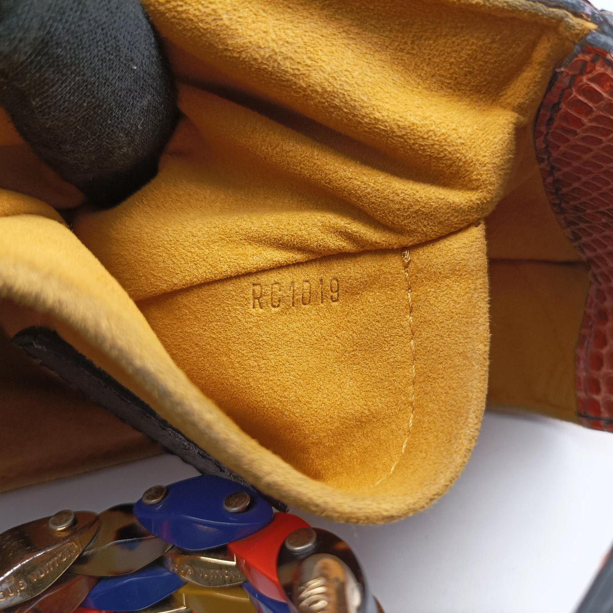 Pre-owned Louis Vuitton Kalahari PM JAUNE Monogram Exotic Leather×Python M97000 shoulderbag | stylenewstar
