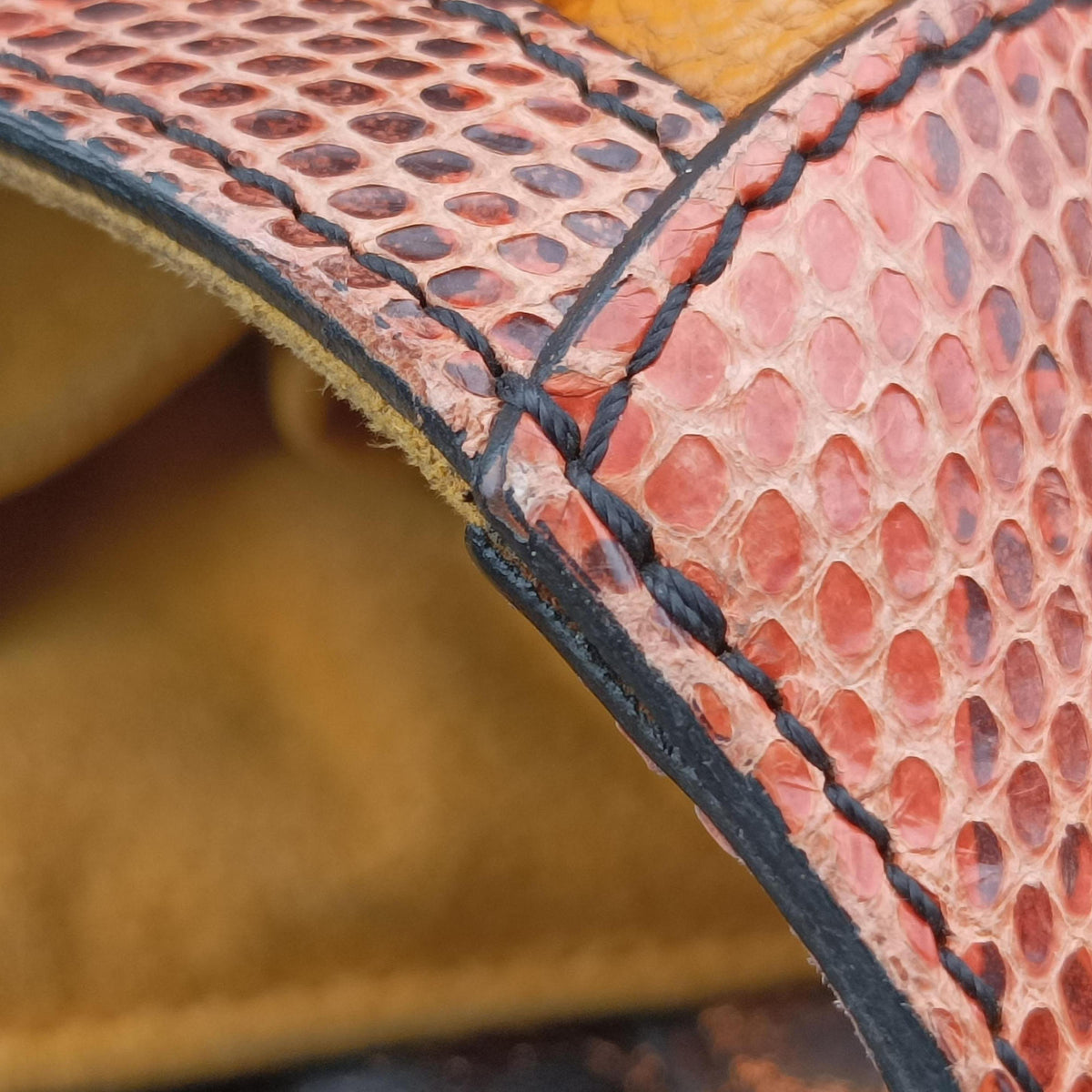 Pre-owned Louis Vuitton Kalahari PM JAUNE Monogram Exotic Leather×Python M97000 shoulderbag | stylenewstar