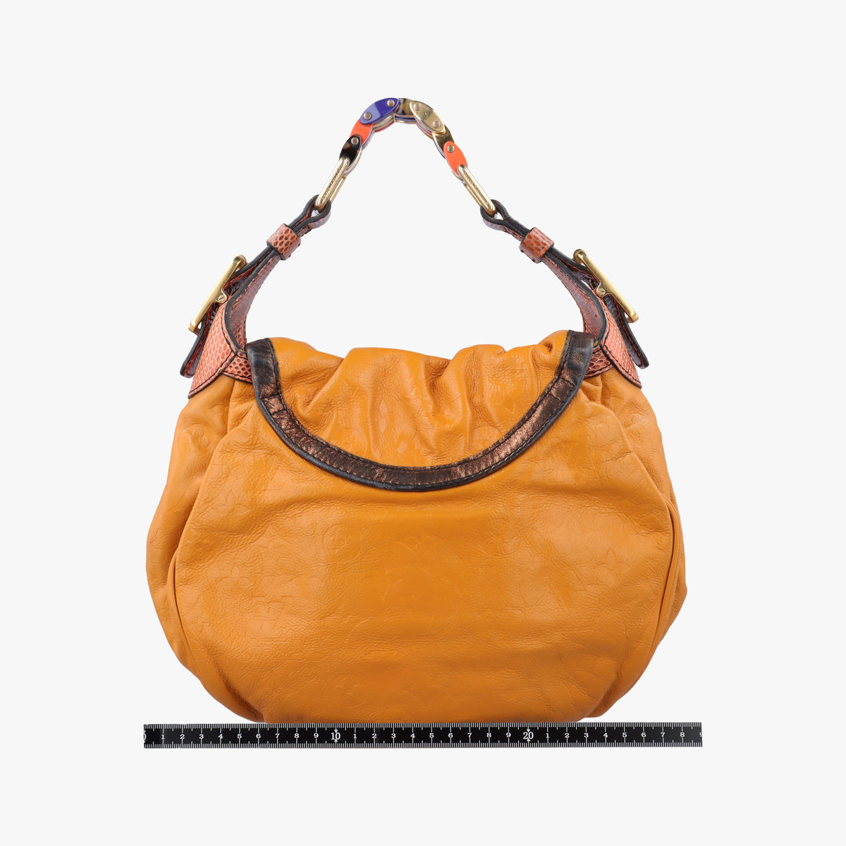 Pre-owned Louis Vuitton Kalahari PM JAUNE Monogram Exotic Leather×Python M97000 shoulderbag | stylenewstar
