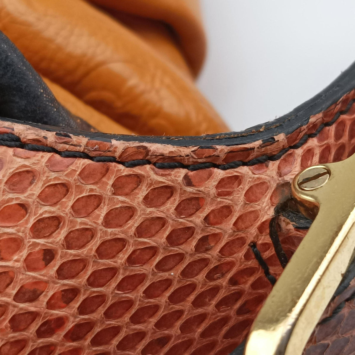 Pre-owned Louis Vuitton Kalahari PM JAUNE Monogram Exotic Leather×Python M97000 shoulderbag | stylenewstar