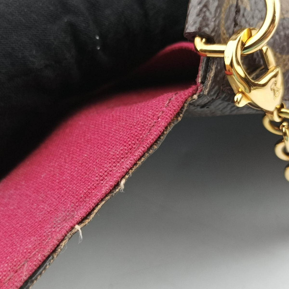 Pre-owned Louis Vuitton Pochette FeLICIE Brown Monogram Canvas M61276 shoulderbag | stylenewstar