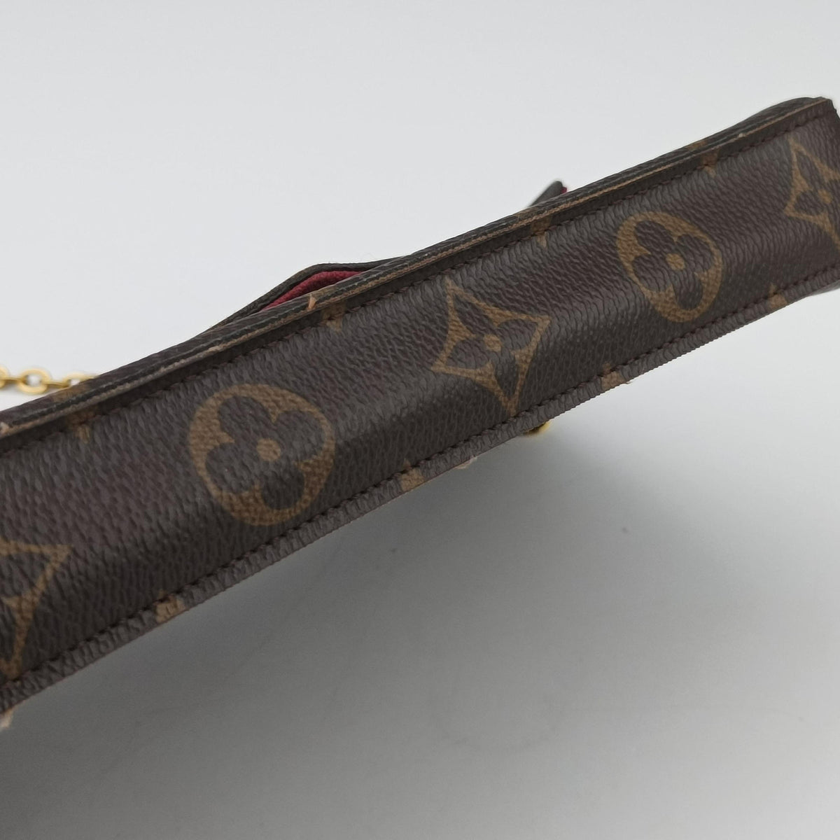 Pre-owned Louis Vuitton Pochette FeLICIE Brown Monogram Canvas M61276 shoulderbag | stylenewstar
