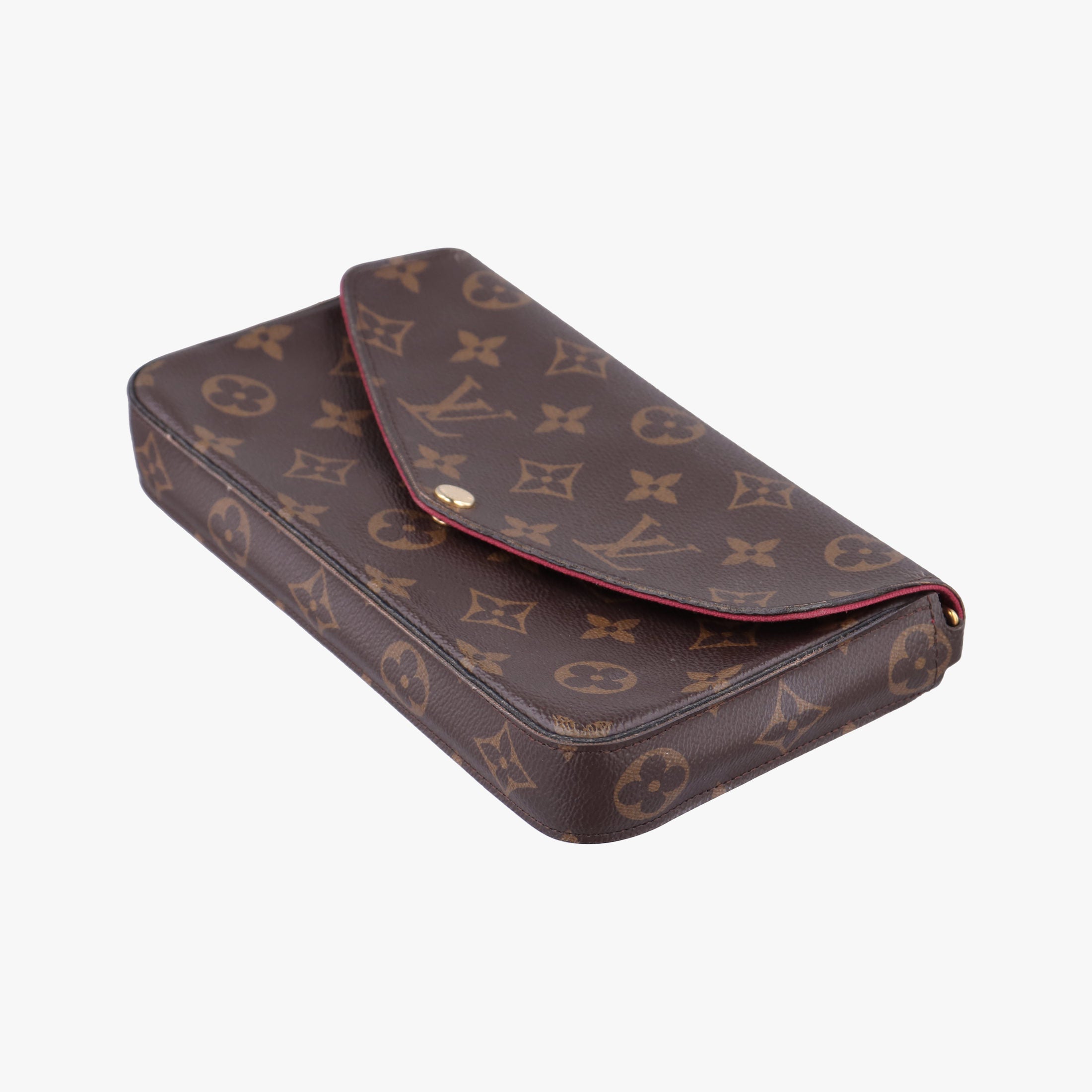 Pre-owned Louis Vuitton Pochette FeLICIE Brown Monogram Canvas M61276 shoulderbag | stylenewstar
