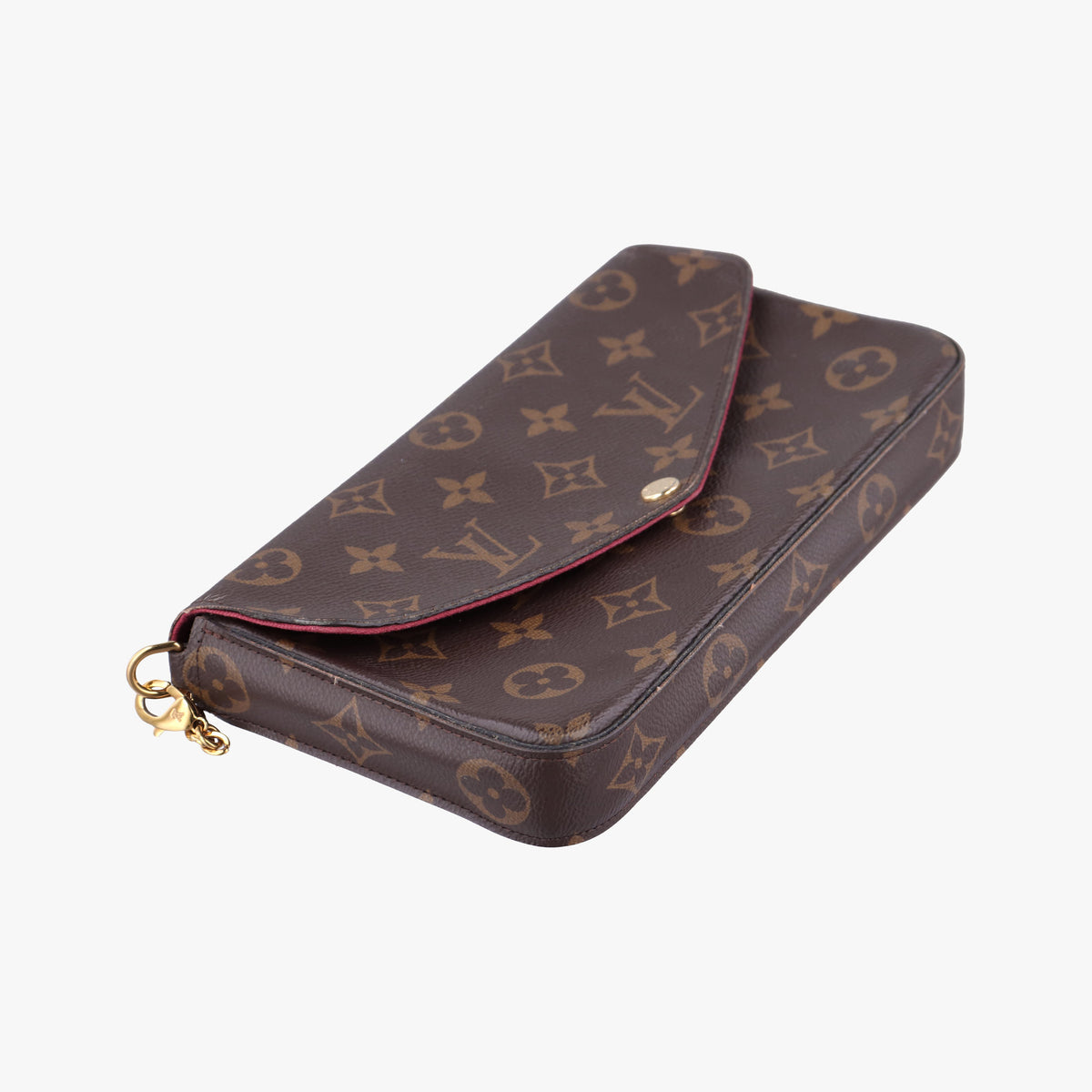 Pre-owned Louis Vuitton Pochette FeLICIE Brown Monogram Canvas M61276 shoulderbag | stylenewstar