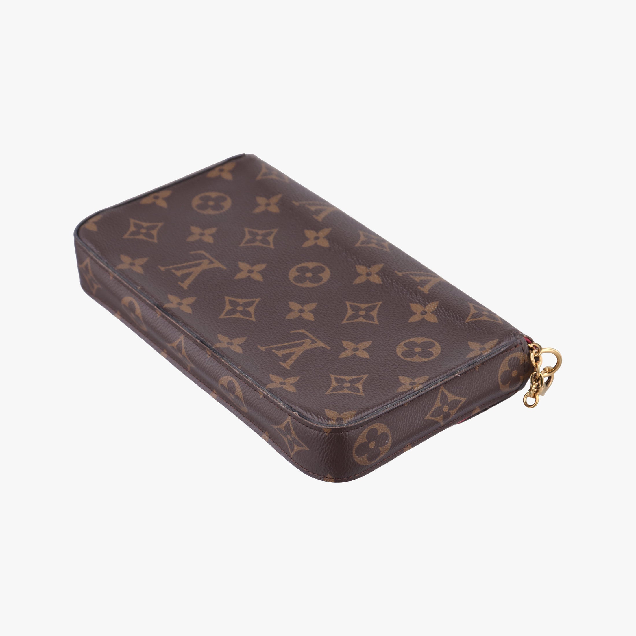 Pre-owned Louis Vuitton Pochette FeLICIE Brown Monogram Canvas M61276 shoulderbag | stylenewstar