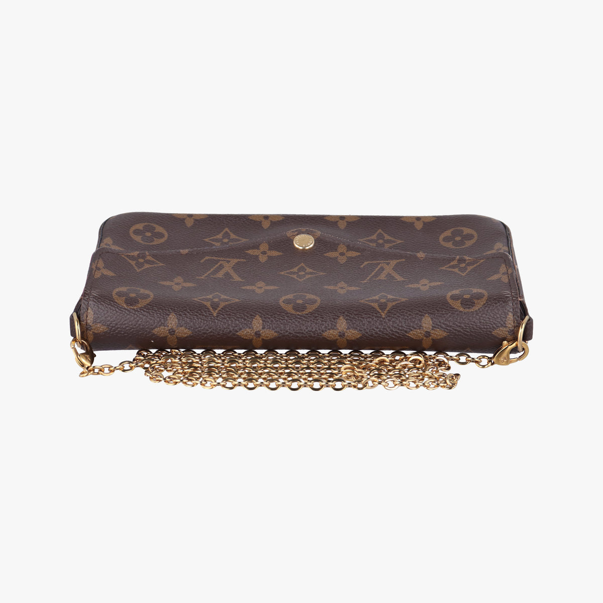 Pre-owned Louis Vuitton Pochette FeLICIE Brown Monogram Canvas M61276 shoulderbag | stylenewstar