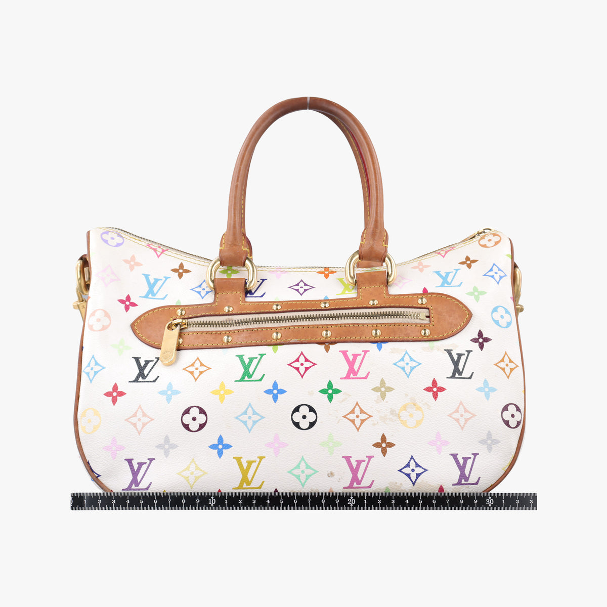 Pre-owned Louis Vuitton RITA white Monogram Multicolor M40125 shoulderbag | stylenewstar