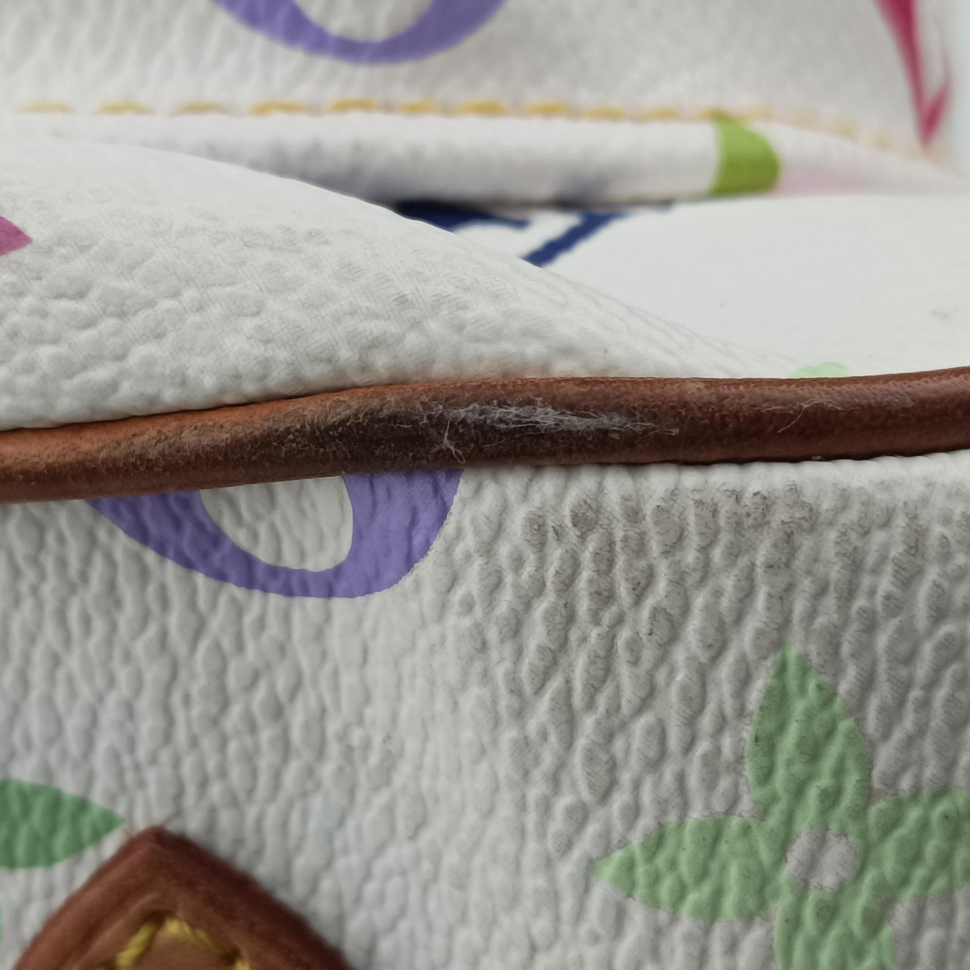 Pre-owned Louis Vuitton RITA white Monogram Multicolor M40125 shoulderbag | stylenewstar