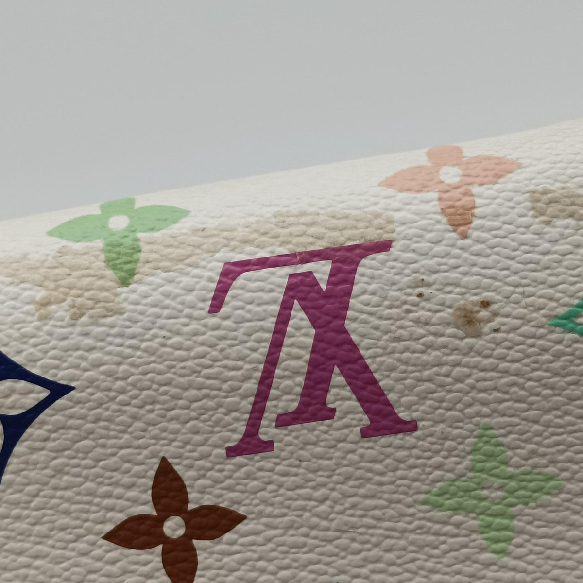 Pre-owned Louis Vuitton RITA white Monogram Multicolor M40125 shoulderbag | stylenewstar