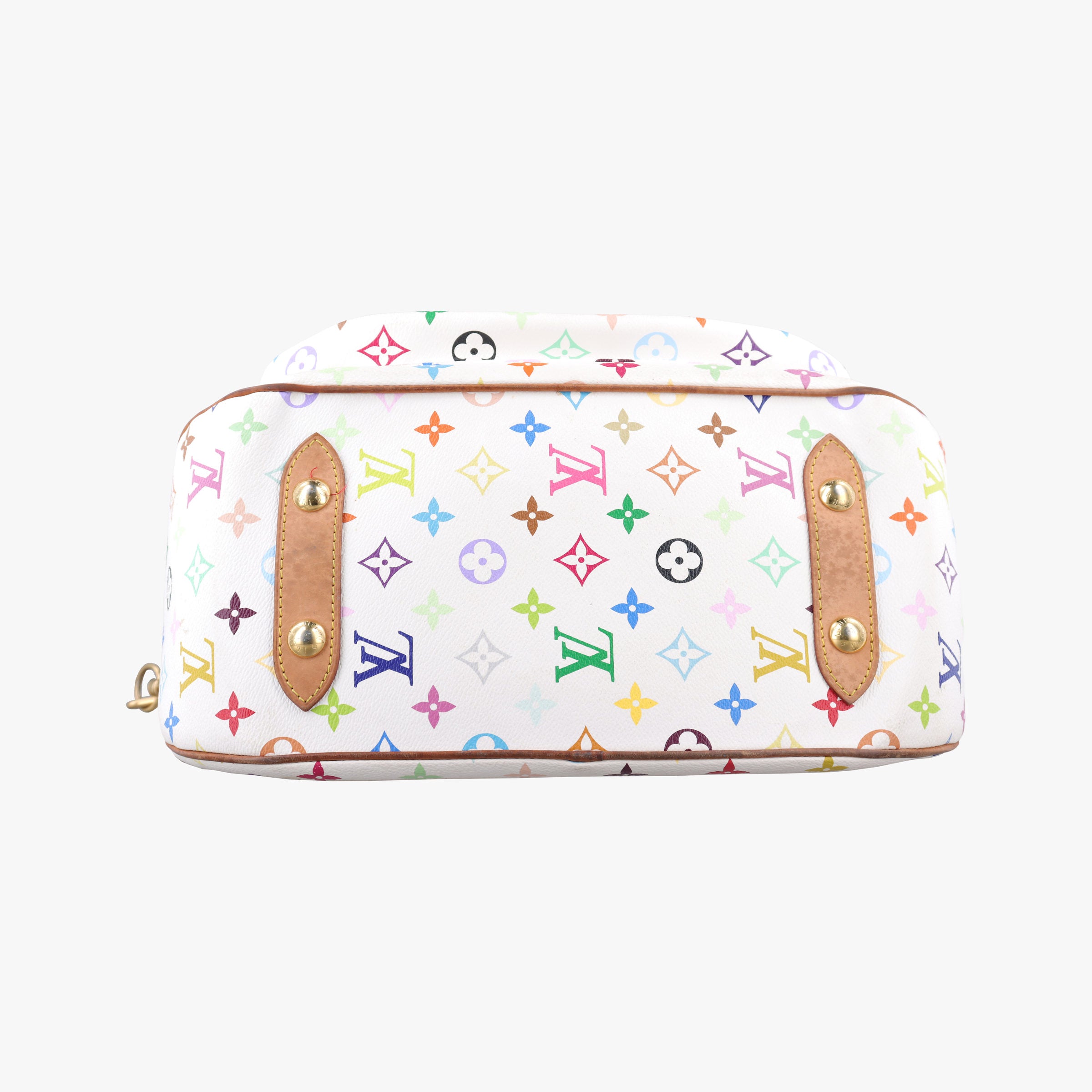 Pre-owned Louis Vuitton RITA white Monogram Multicolor M40125 shoulderbag | stylenewstar