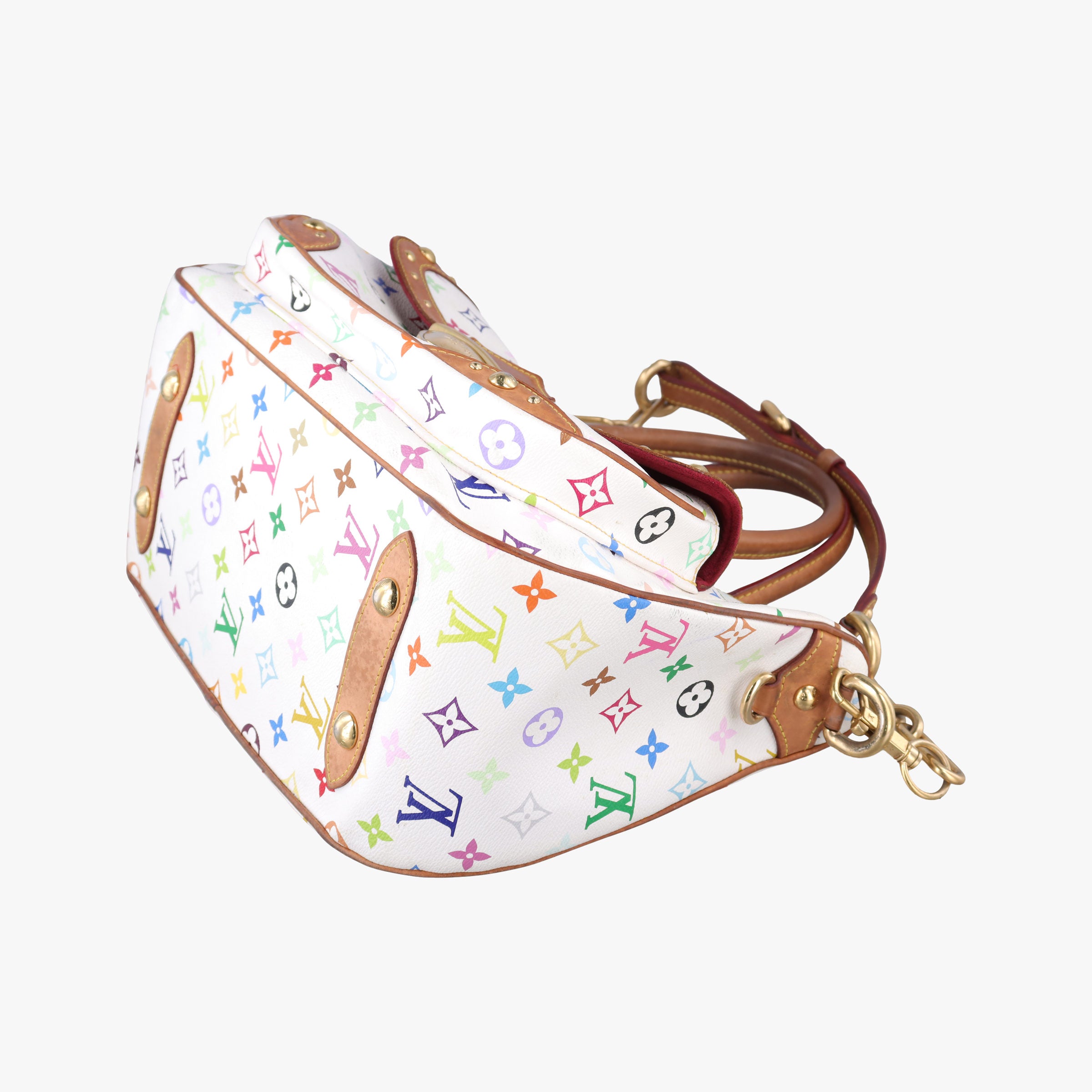Pre-owned Louis Vuitton RITA white Monogram Multicolor M40125 shoulderbag | stylenewstar