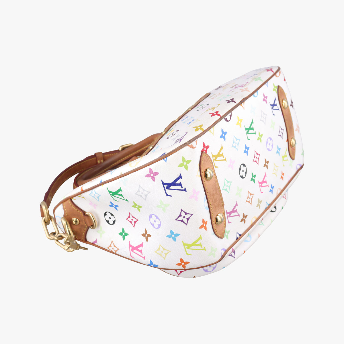 Pre-owned Louis Vuitton RITA white Monogram Multicolor M40125 shoulderbag | stylenewstar