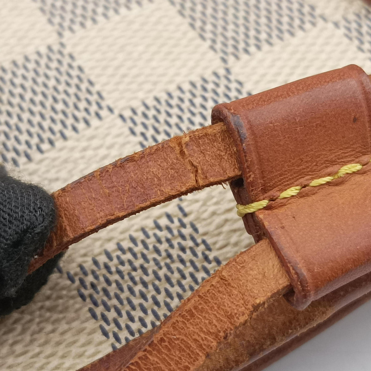 Secondhand Louis Vuitton Neverfull MM Azur Damier Canvas N51107 handbag | stylenewstar