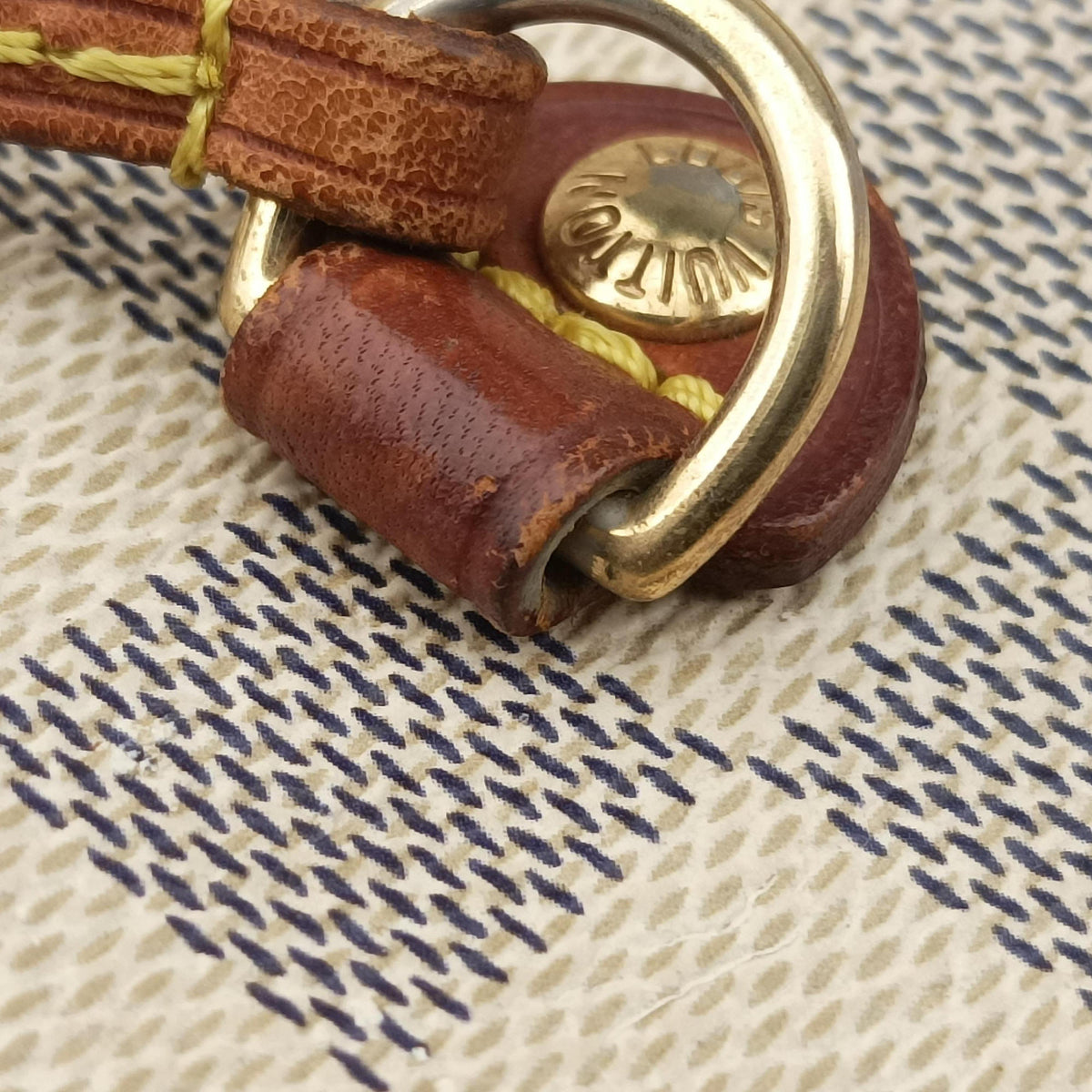 Secondhand Louis Vuitton Neverfull MM Azur Damier Canvas N51107 handbag | stylenewstar