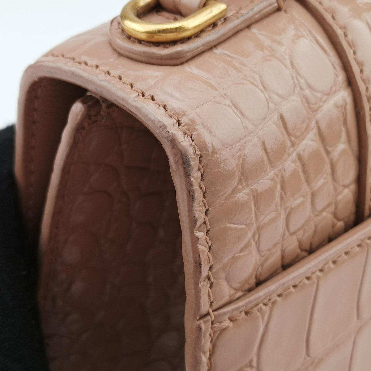 Pre-owned Balenciaga Hourglass Pink leather  shoulderbag | stylenewstar