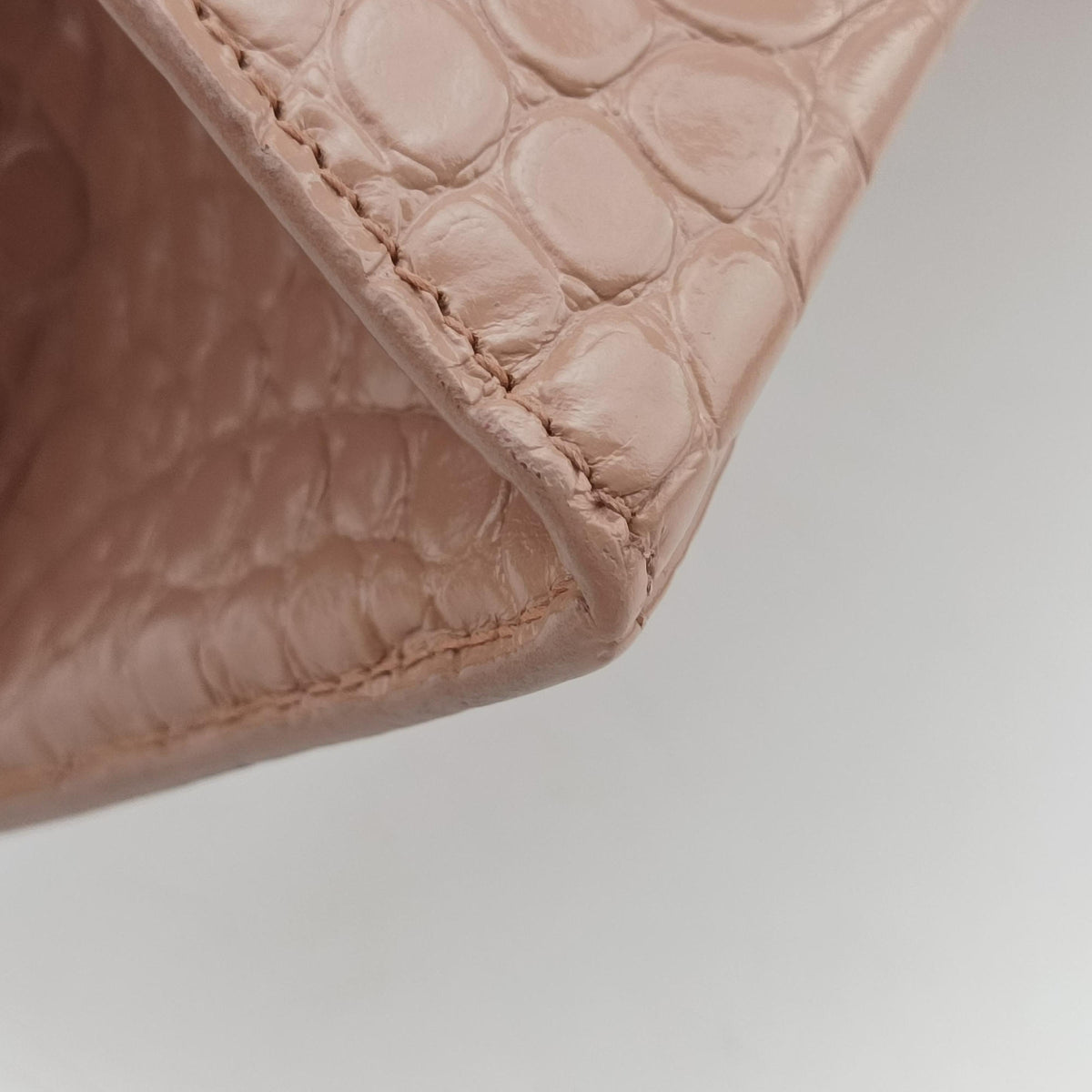 Pre-owned Balenciaga Hourglass Pink leather  shoulderbag | stylenewstar