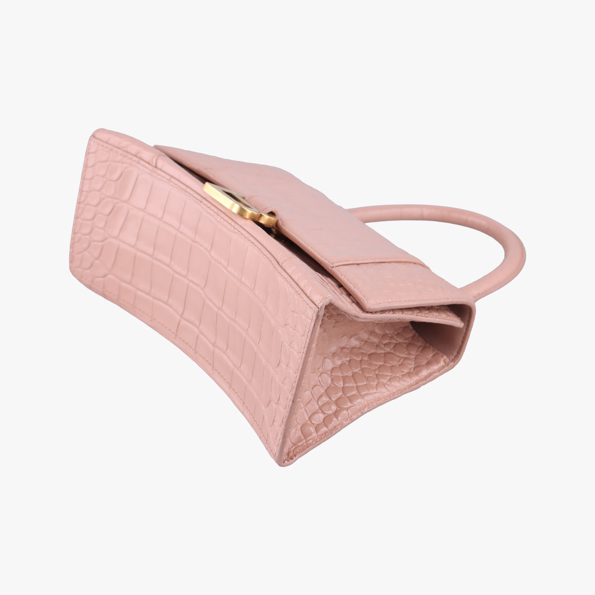 Pre-owned Balenciaga Hourglass Pink leather  shoulderbag | stylenewstar