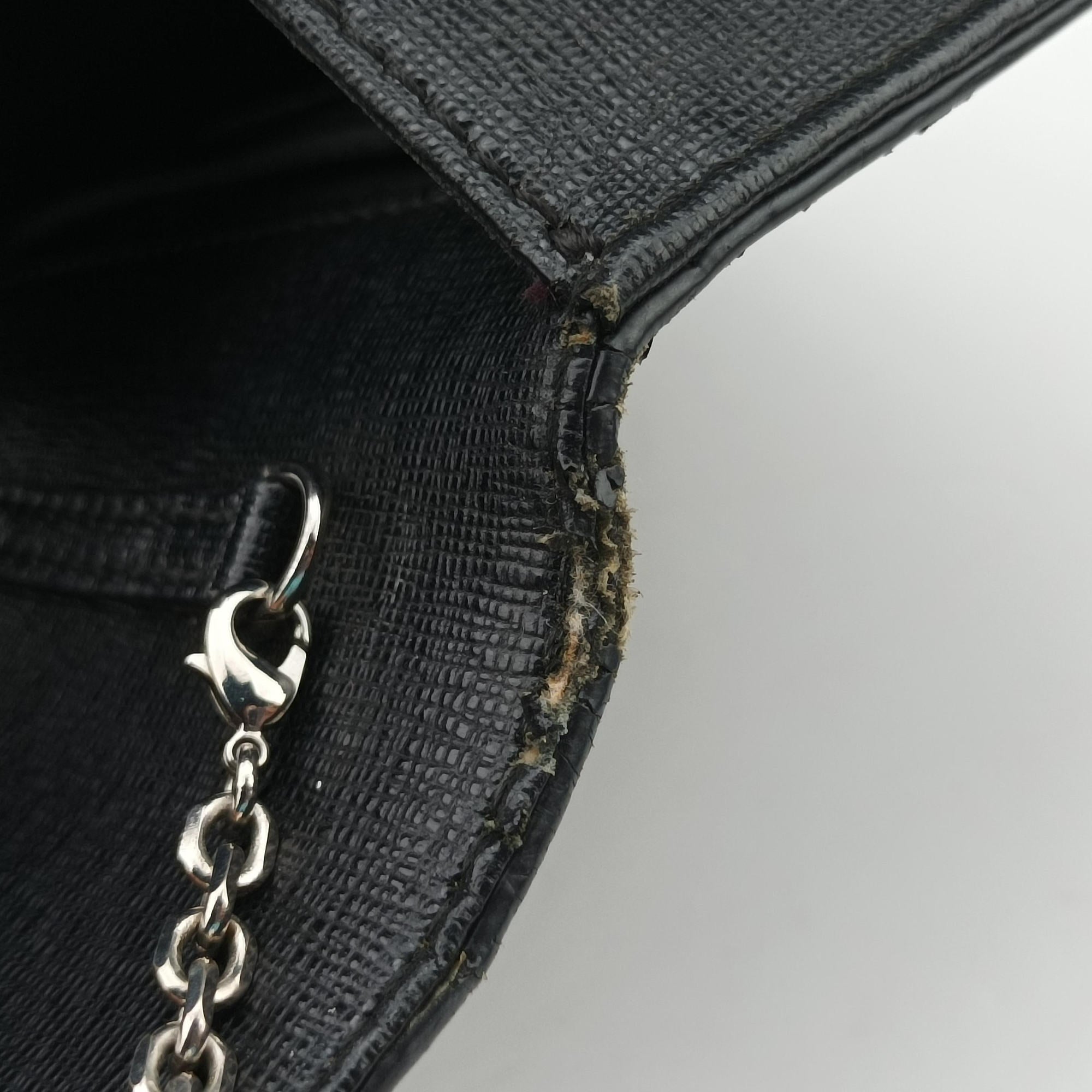 Vintage Fendi Monster Eyes Continental Black Leather 8M0322 shoulderbag | stylenewstar