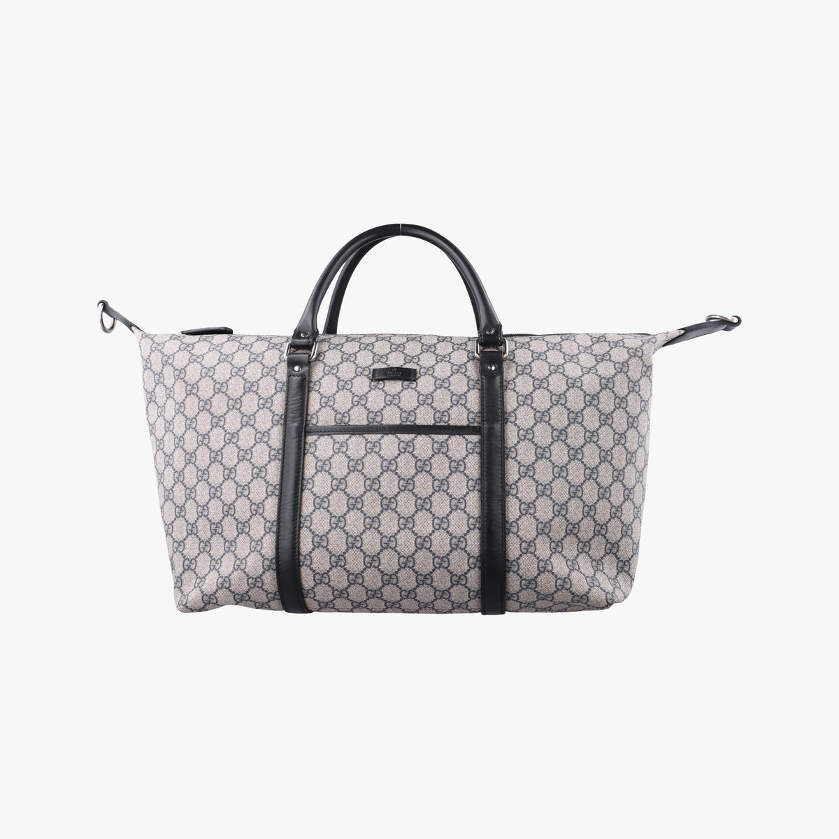 Pre-owned Gucci GG Supreme beige×navy PVC coated canvas 246895 handbag | stylenewstar
