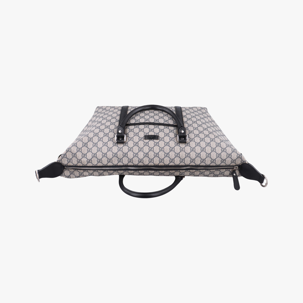 Pre-owned Gucci GG Supreme beige×navy PVC coated canvas 246895 handbag | stylenewstar