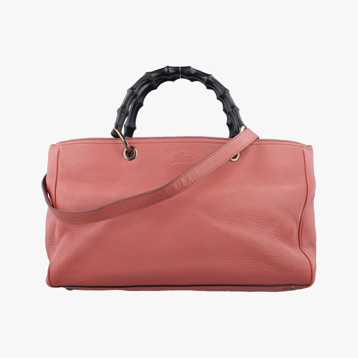Pre-owned Gucci Bamboo Shopper Pink Leather 323660 shoulderbag | stylenewstar