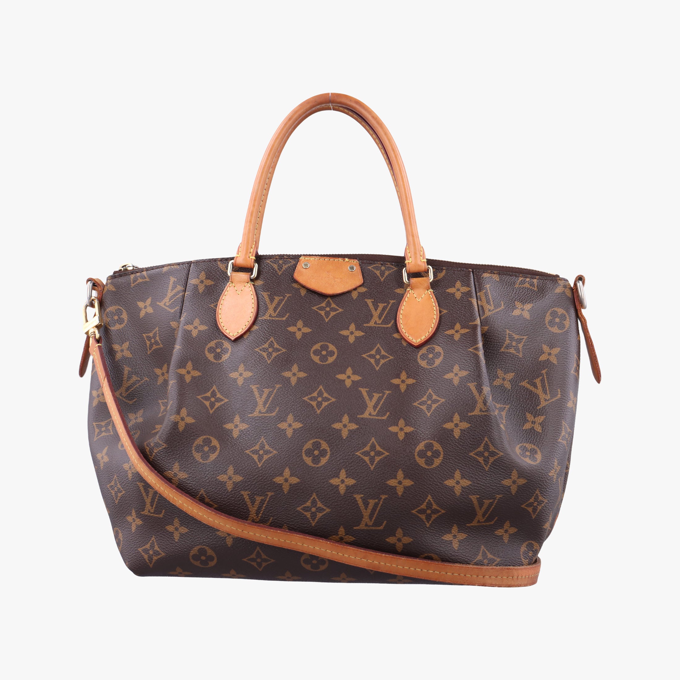 Pre-owned Louis Vuitton TURENNE MM Brown Monogram Canvas M48814 shoulderbag | stylenewstar