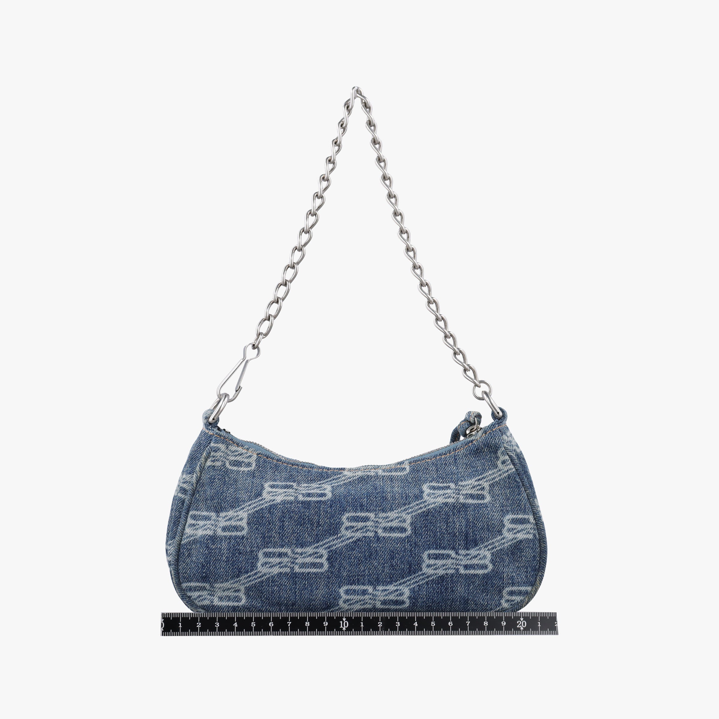 Secondhand Balenciaga Le Cagole mini Blue denim  shoulderbag | stylenewstar