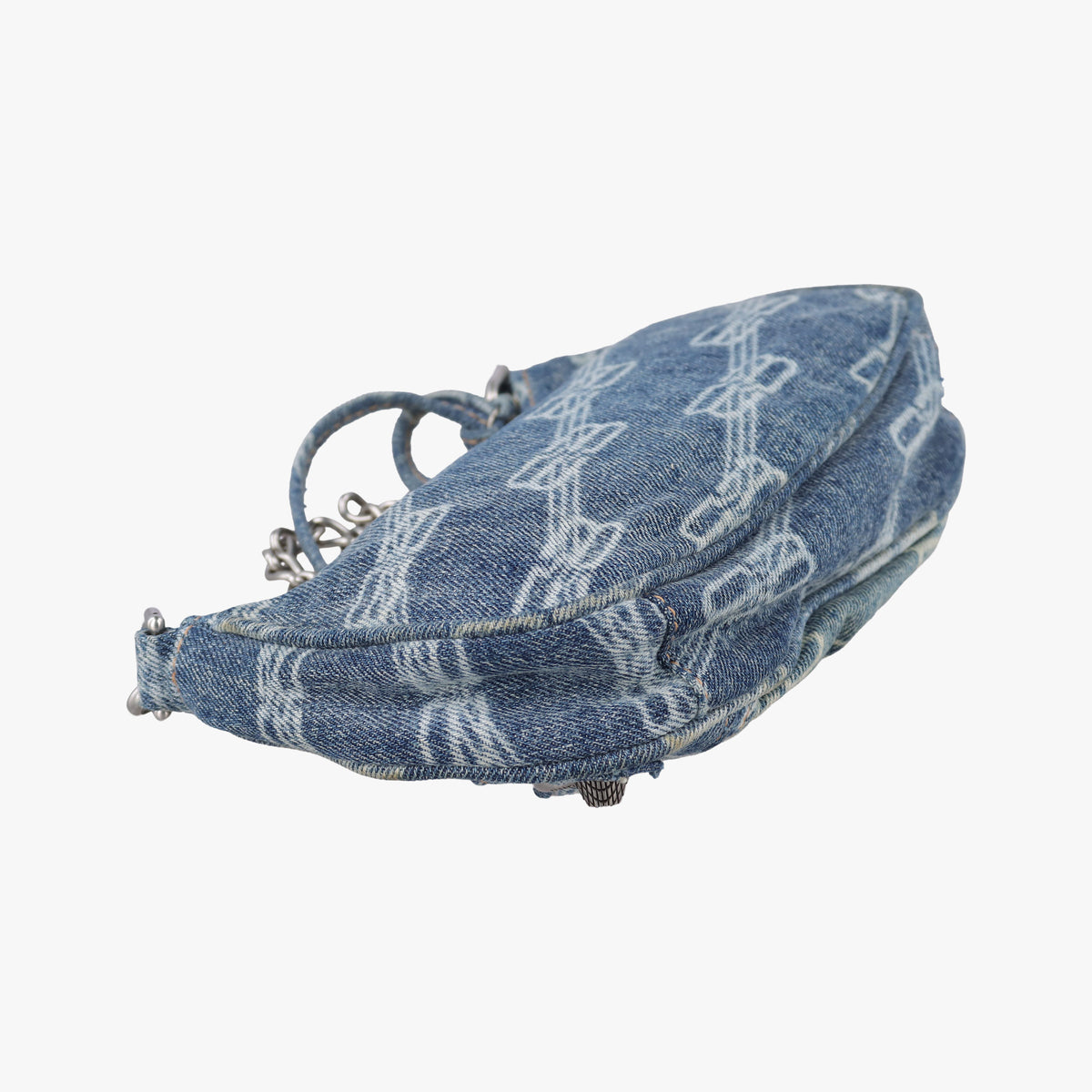 Pre-owned Balenciaga Le Cagole mini Blue denim  shoulderbag | stylenewstar