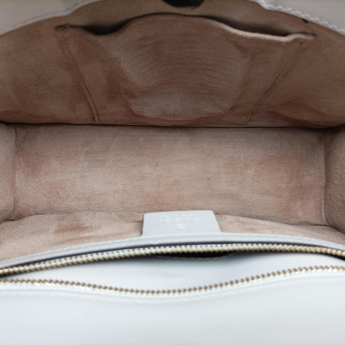 Pre-owned Gucci Sylvie White Leather 421882 shoulderbag | stylenewstar