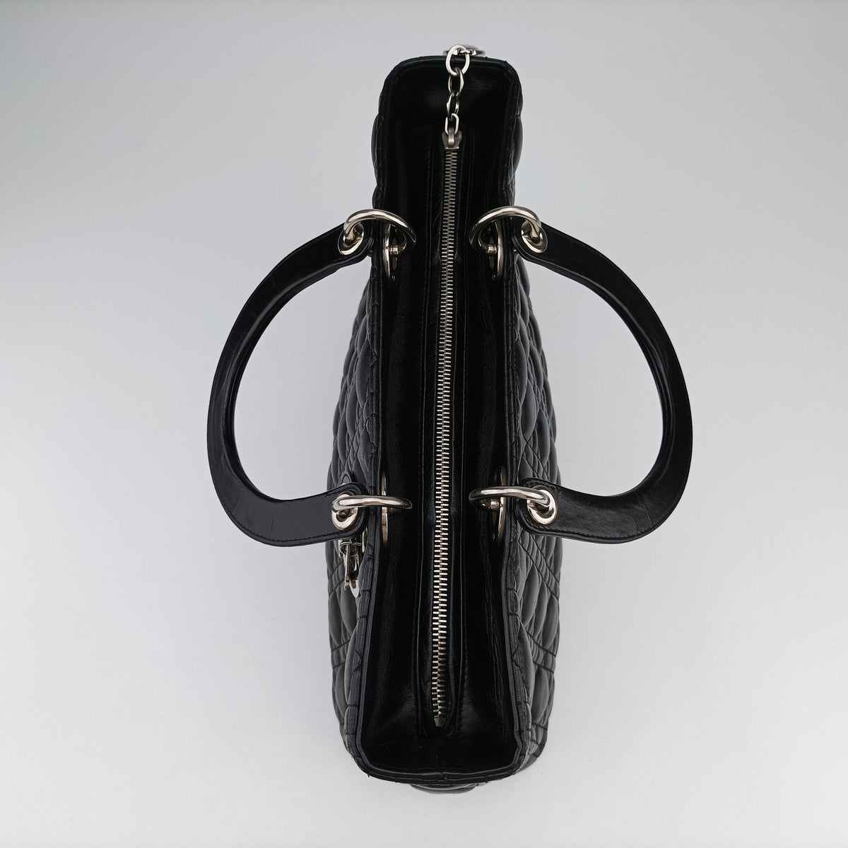 Secondhand Christian Dior Lady Dior Black lambskin  handbag | stylenewstar